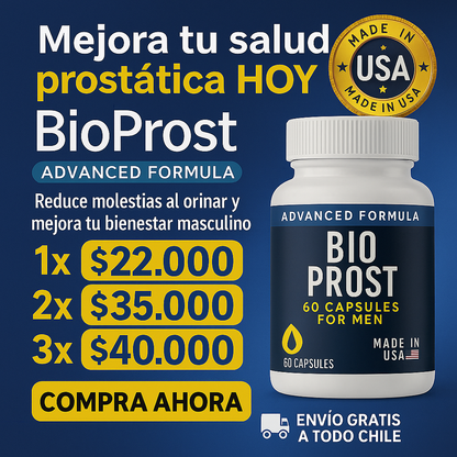 BIO PROST™ REFUERZA TU VITALIDAD🔥 (SANGRE DE TORO) VERSIÓN 60 CÁPSULAS